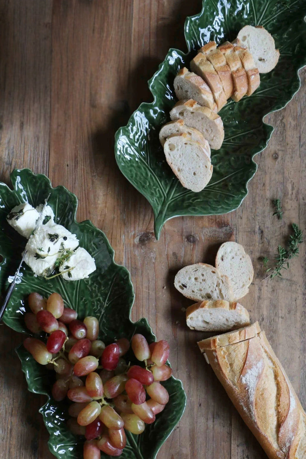 Leaf Platter Forest Glaze - Magpie Style