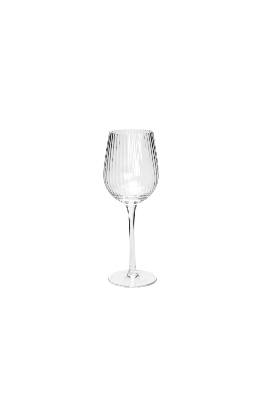 Ribbed Wine Glass - Set of 4