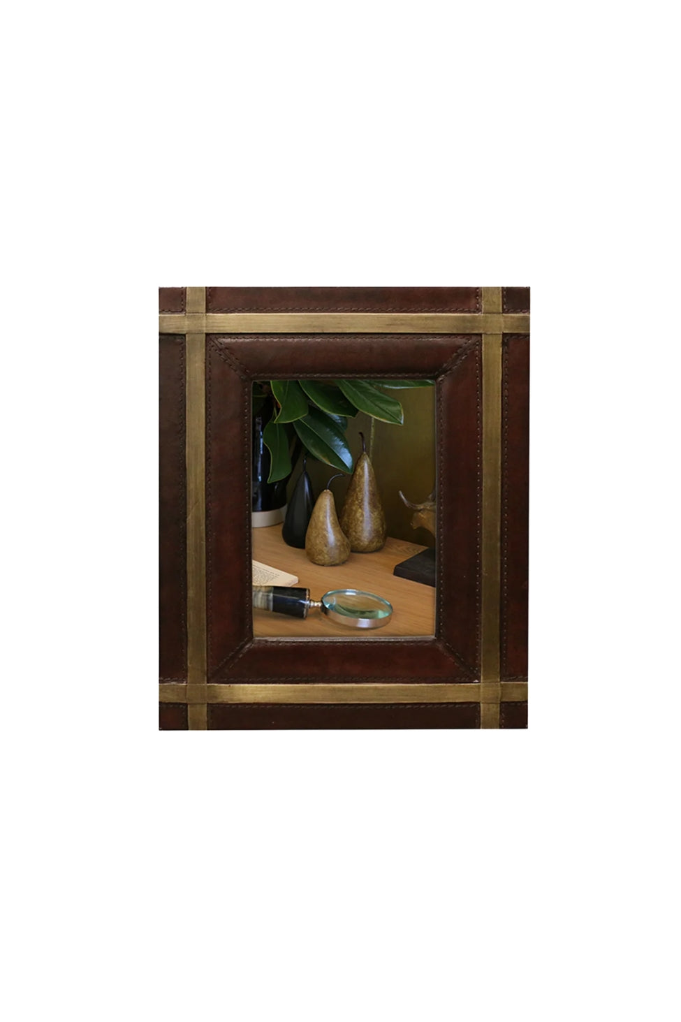 Leather & Metal Photo Frame - 5x7