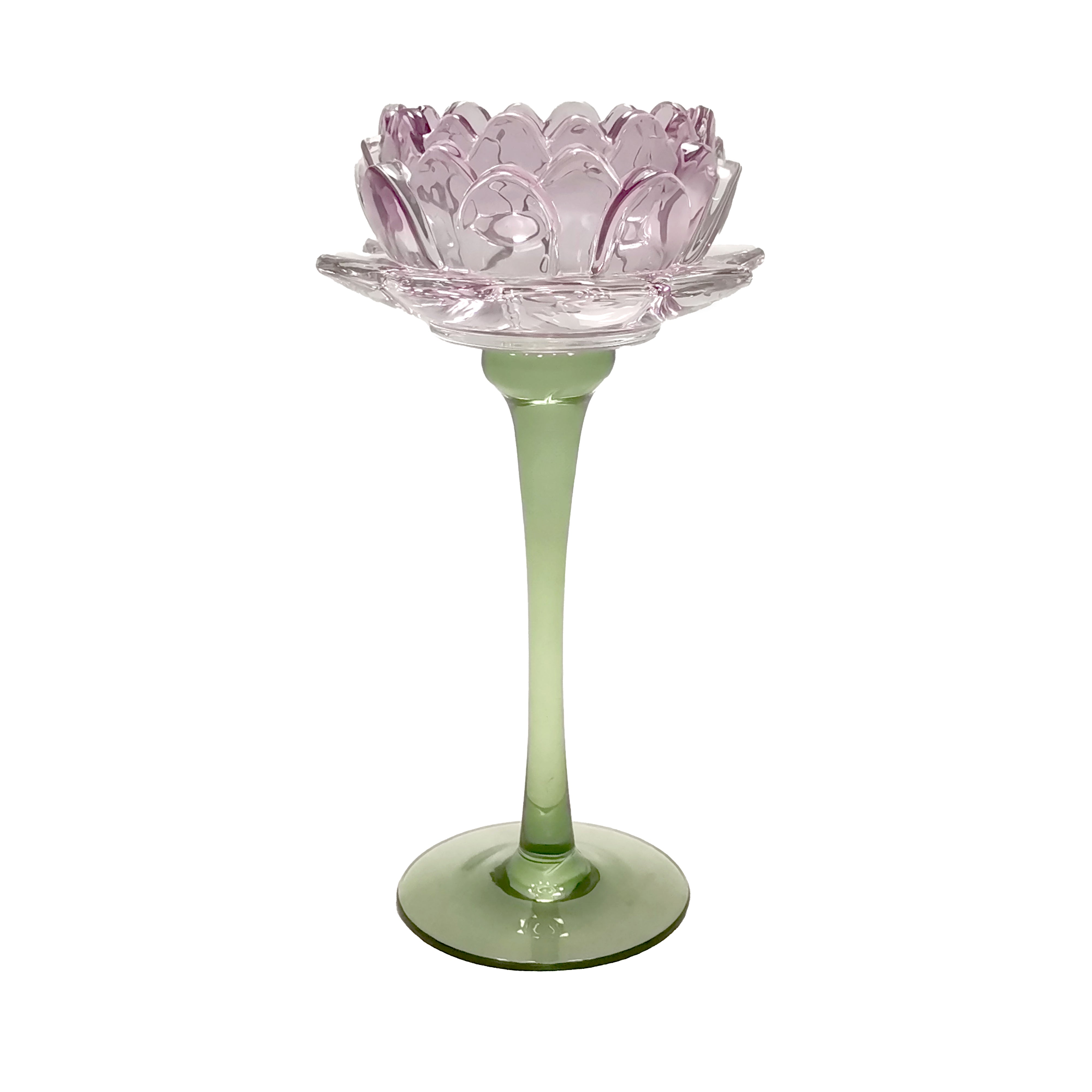 Lilac Stemmed Votive - Magpie Style