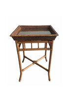 Mandalay Side Table with Glass - Antique Brown - Magpie Style
