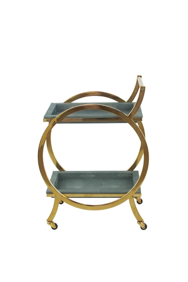 Margo Bar Trolley Gold & Grey - Magpie Style