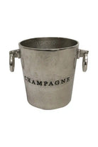 Aluminium Round Champagne Bucket - Raw Silver - Magpie Style