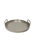 Aluminium Round Collar Tray 32cm - Raw Silver - Magpie Style