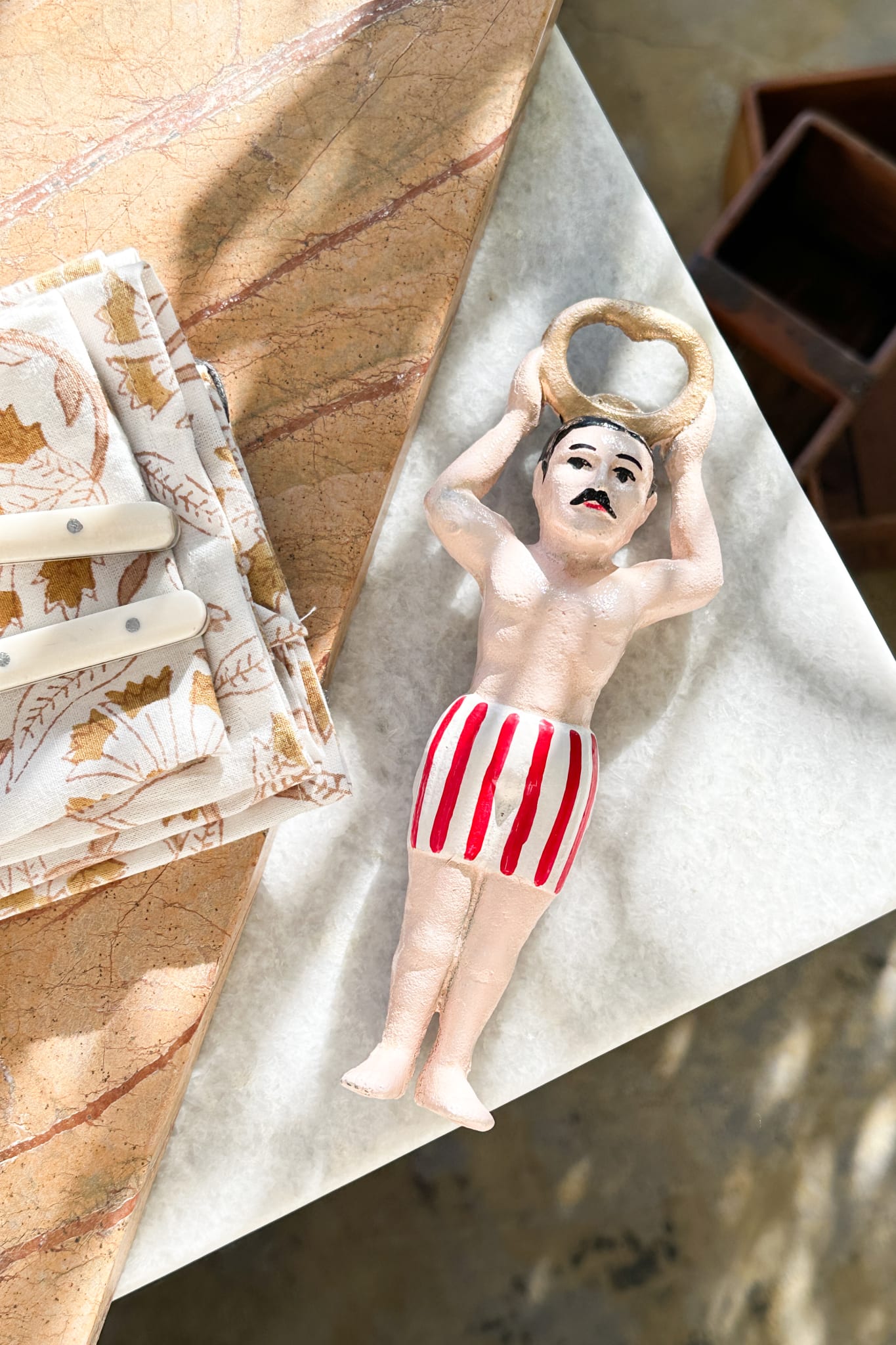 Strong Man Bottle Opener - Cast Iron - Magpie Style