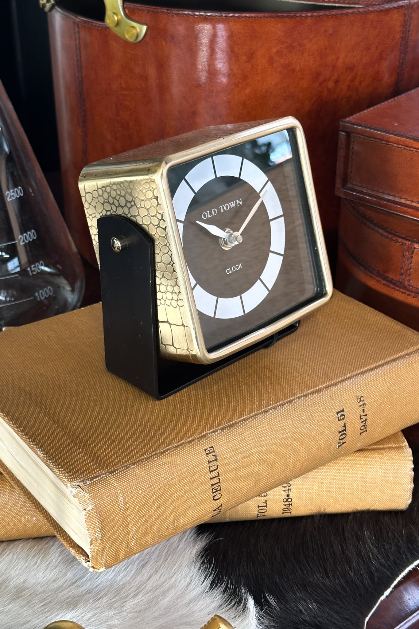 Safari Croc Print Clock - Magpie Style