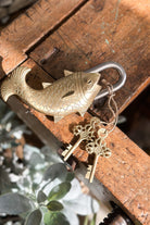 Large Brass Fish Lock - Magpie Style