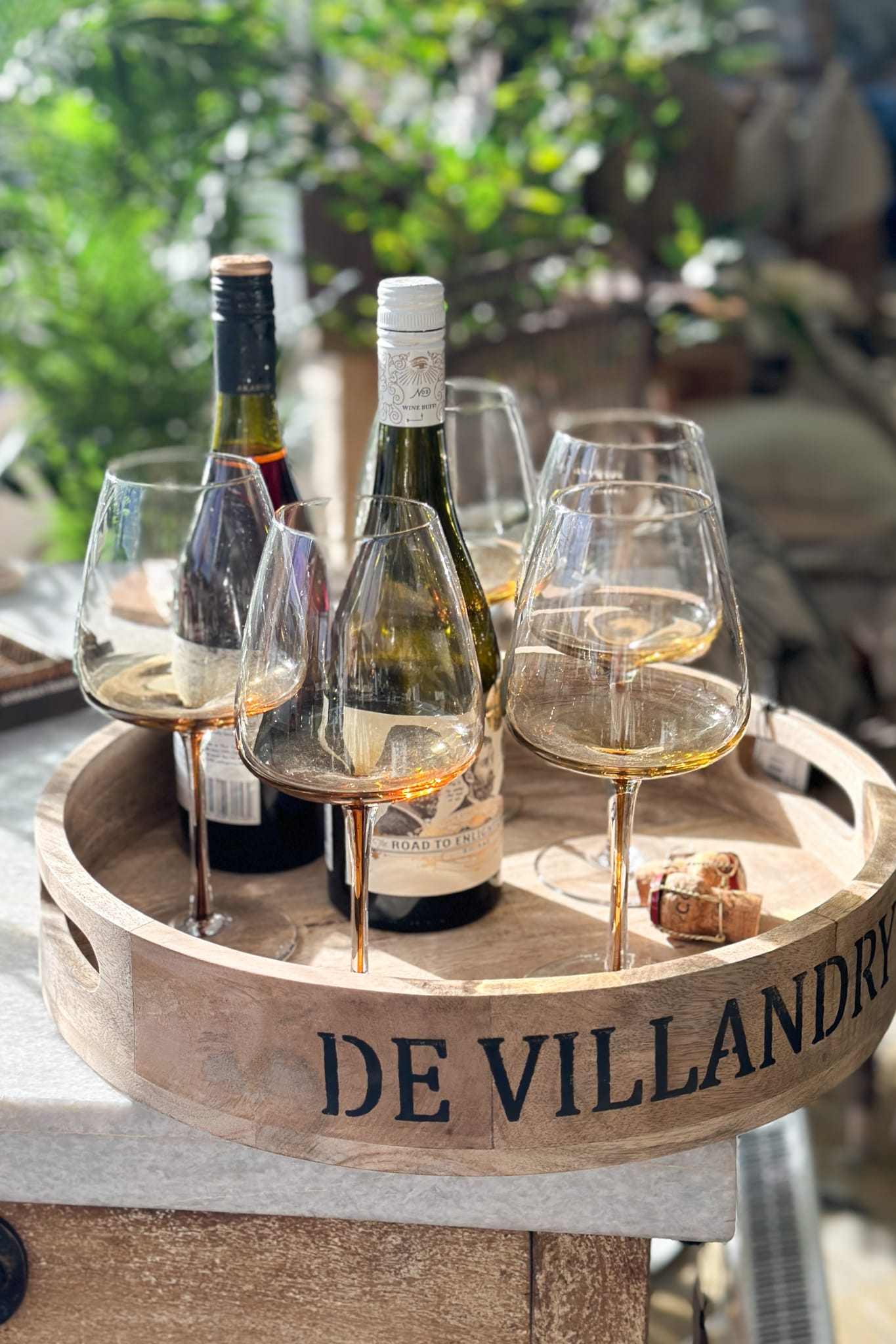 Red Wine Glass with Amber gradient - Magpie Style