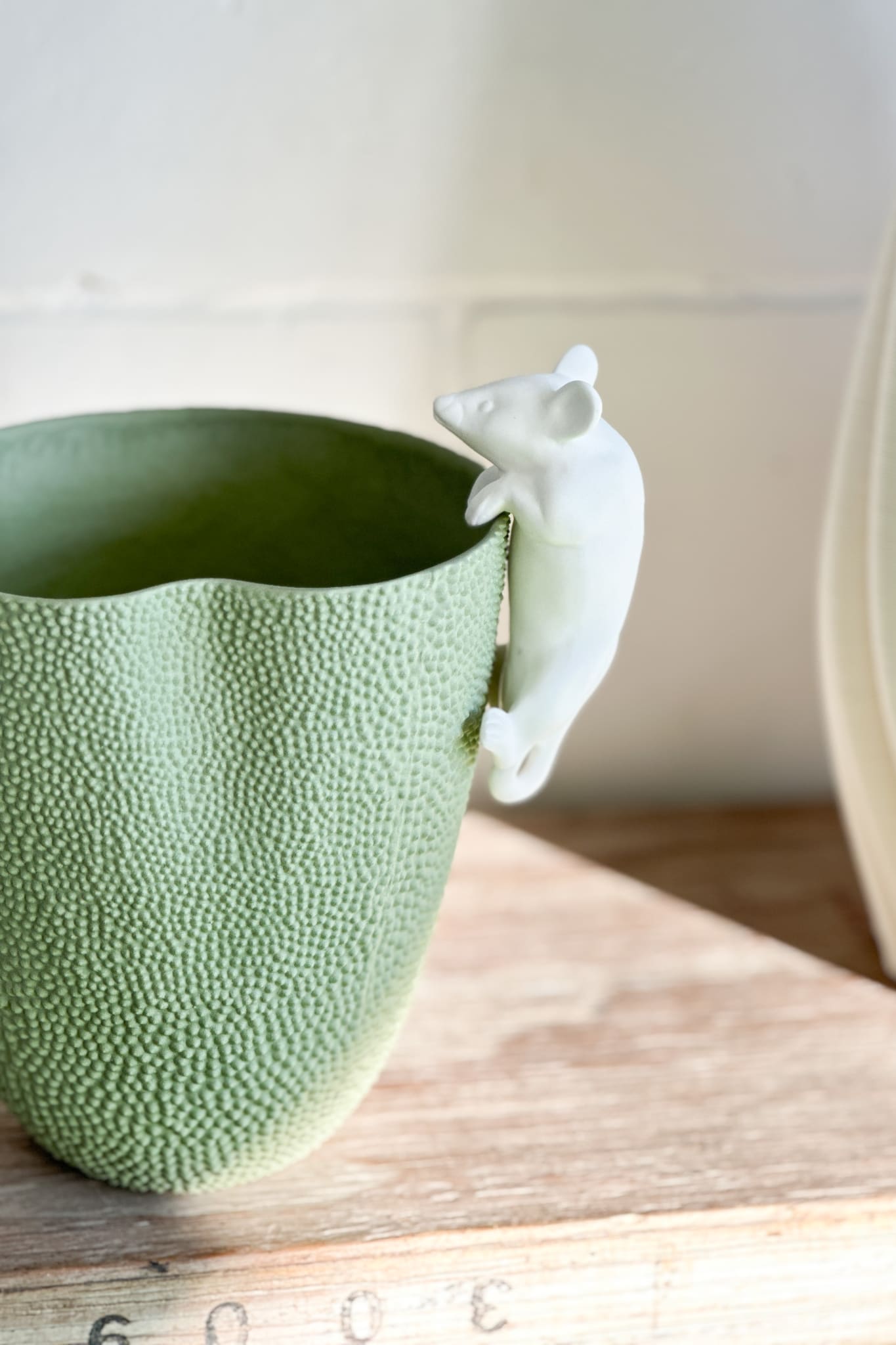 Porcelain Hanging Mouse - Magpie Style