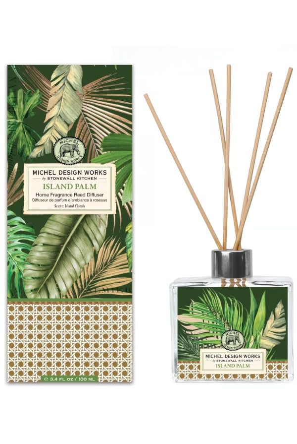 MICHEL DESIGN WORKS Island Palm Reed Diffuser - Magpie Style
