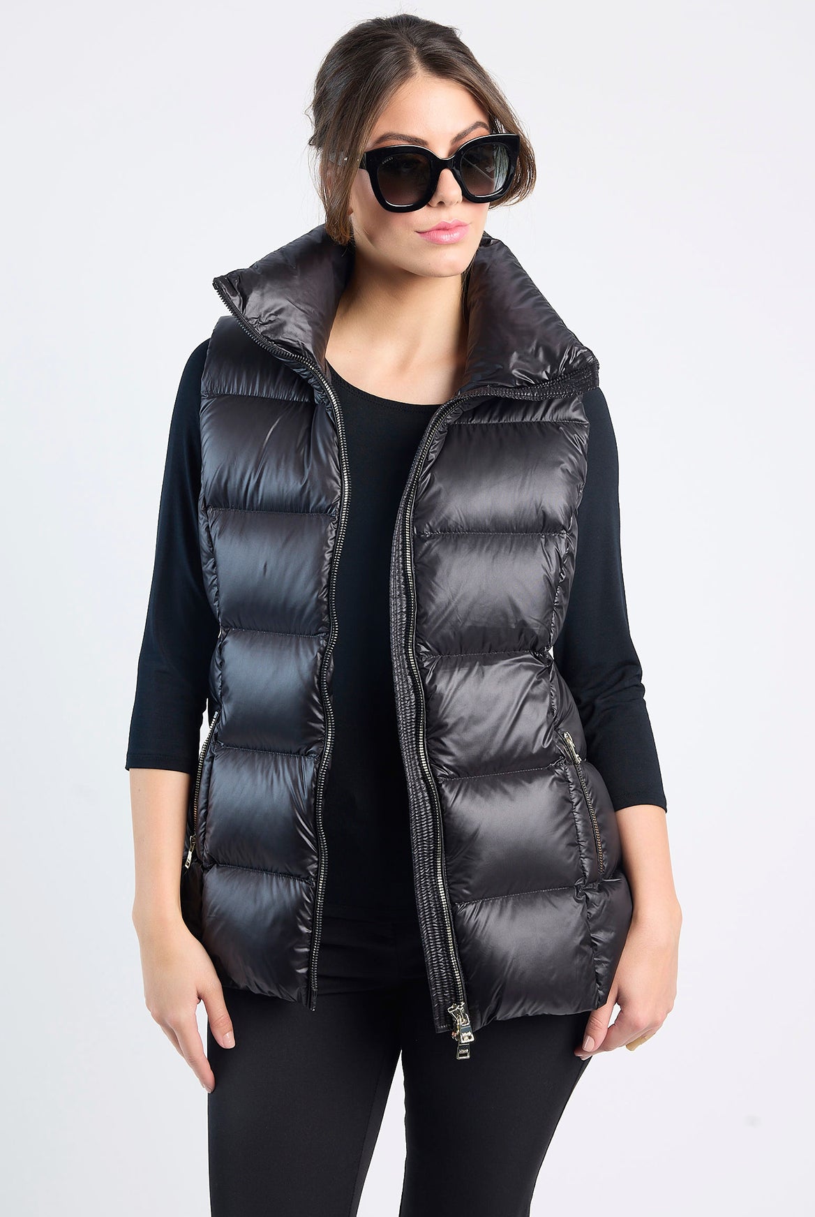MOKÉ Ester Packable Vest in Black - Magpie Style