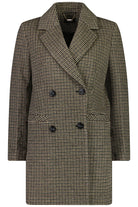 MOKÉ Maria Lux Wool Blazer - Taupe Check - Magpie Style