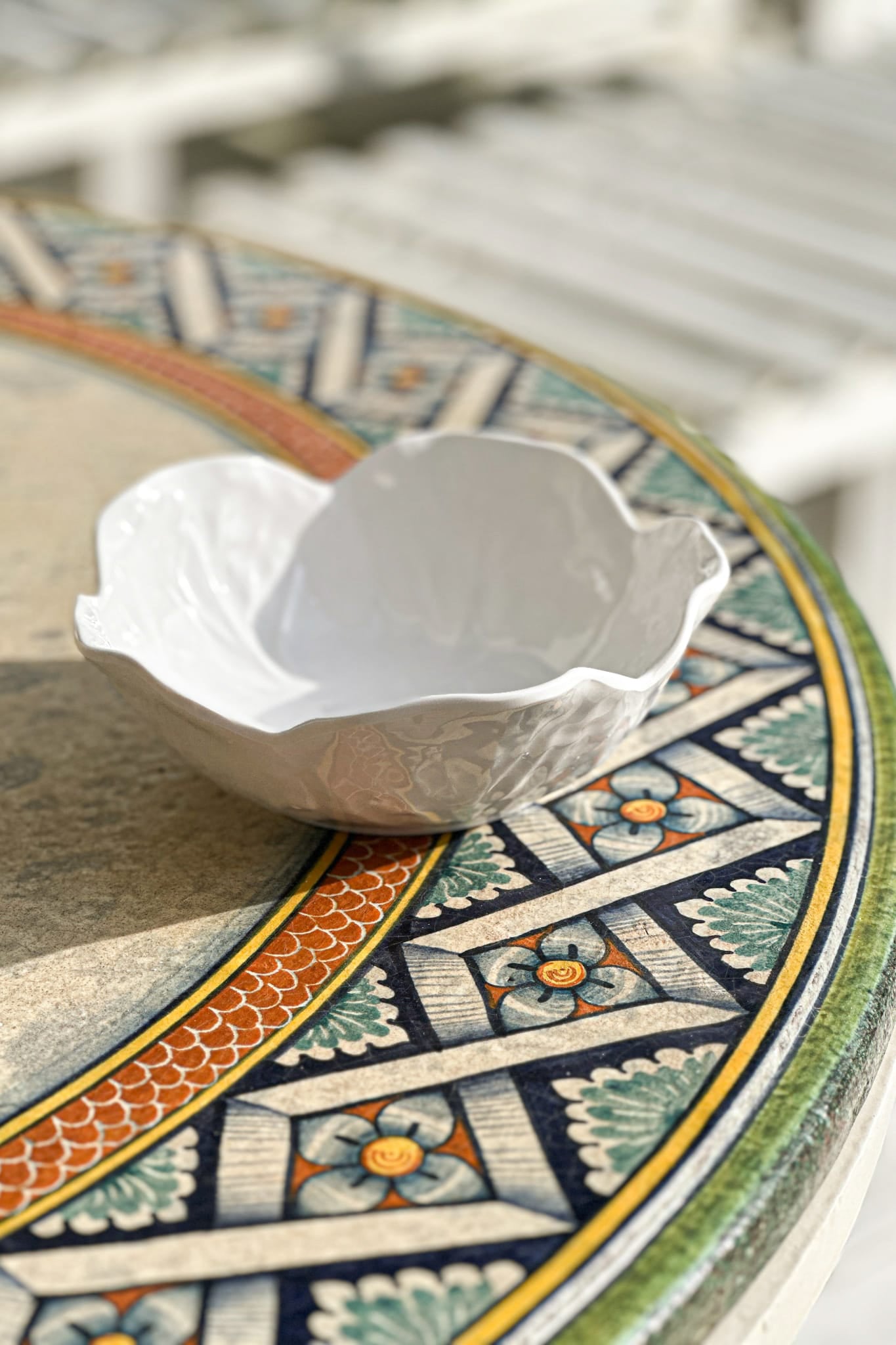 Small Cabbage Leaf Melamine Bowl 18cm - Magpie Style