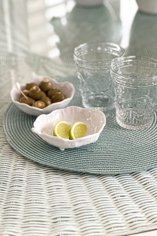 Stemmed Cabbage Leaf Melamine Dish Small 13cm