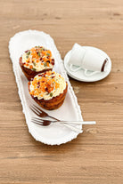 Pearl Melamine Narrow Platter 45cm - Magpie Style