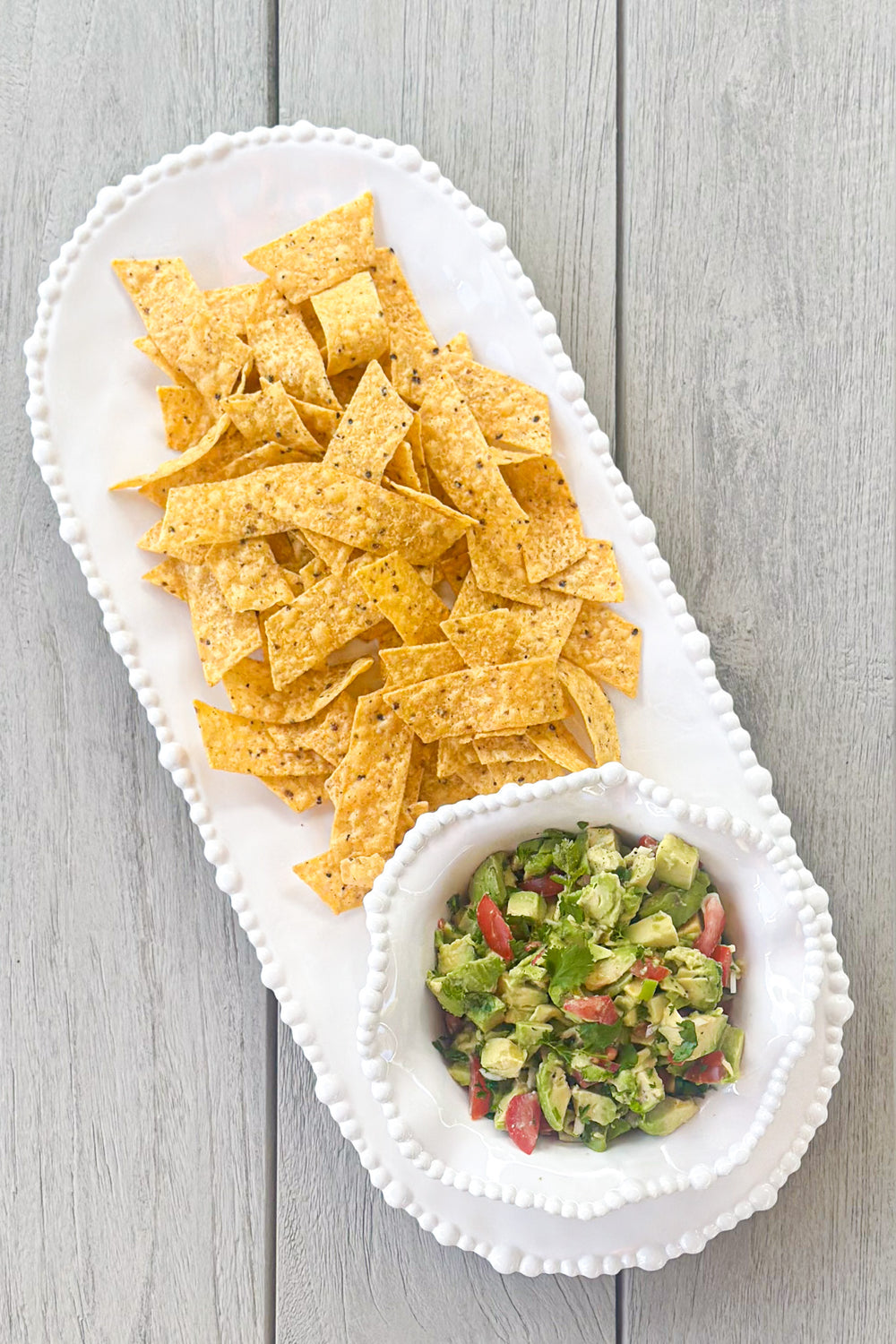 White Long Platter – Pearl Melamine