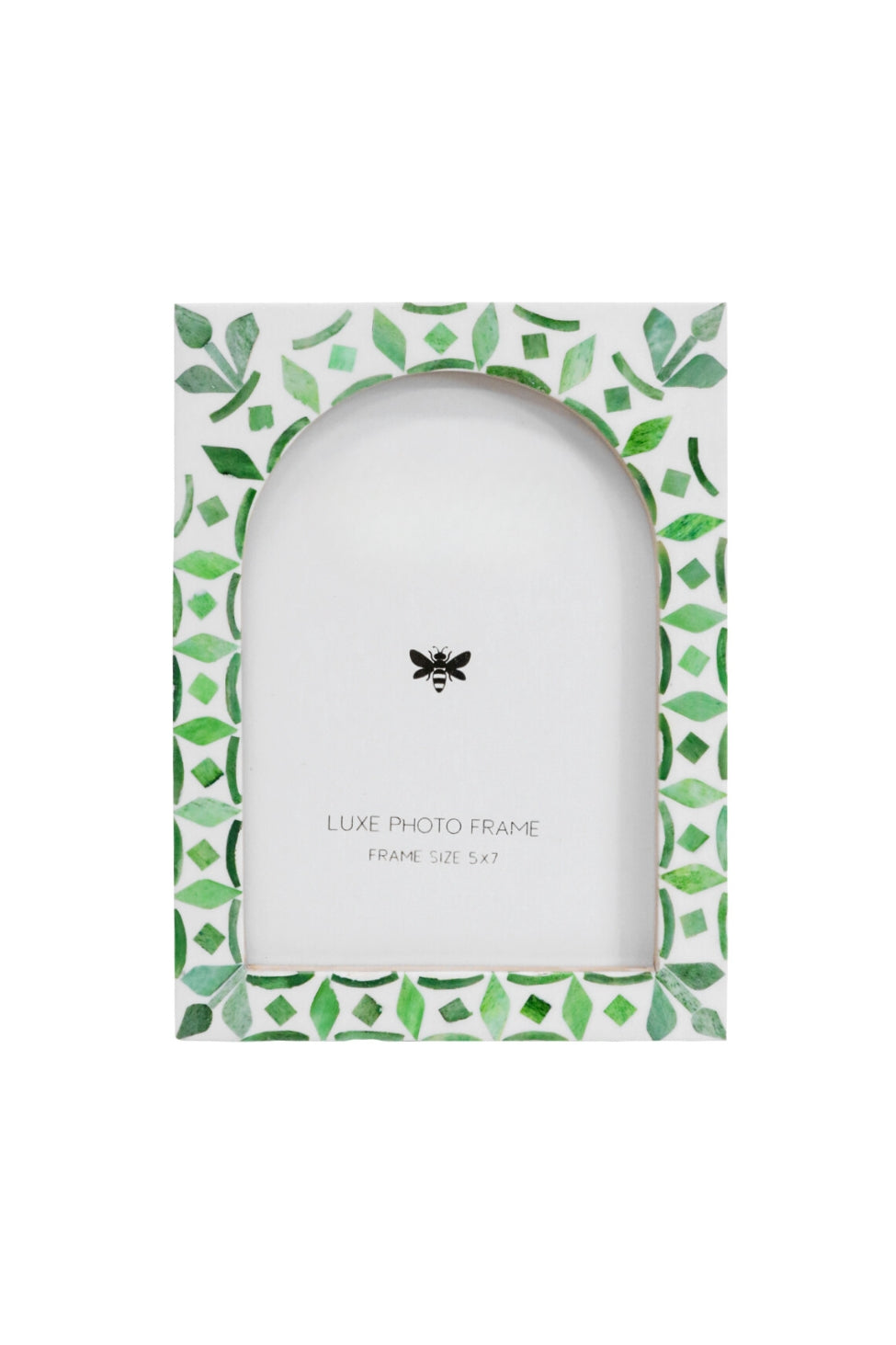 Selene Green Inlay Arch Frame 5x7