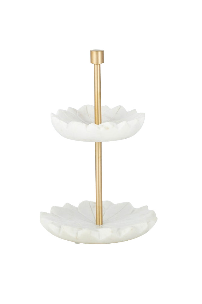 Floreat Marble 2 Tier Stand - Magpie Style