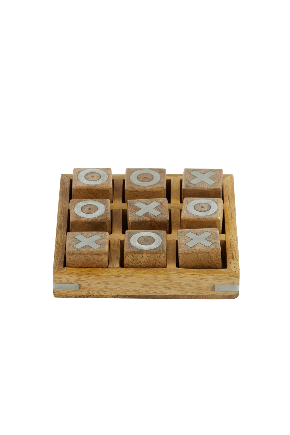 Wooden Noughts & Crosses Game Set