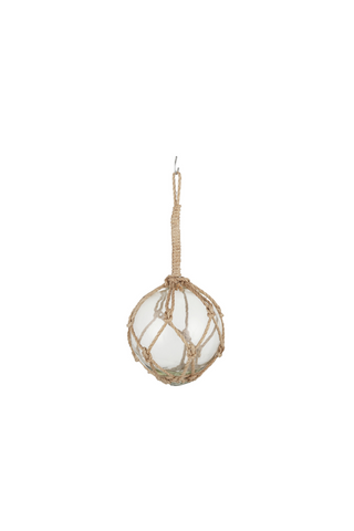 Small Buoy Glass Ball w Rope