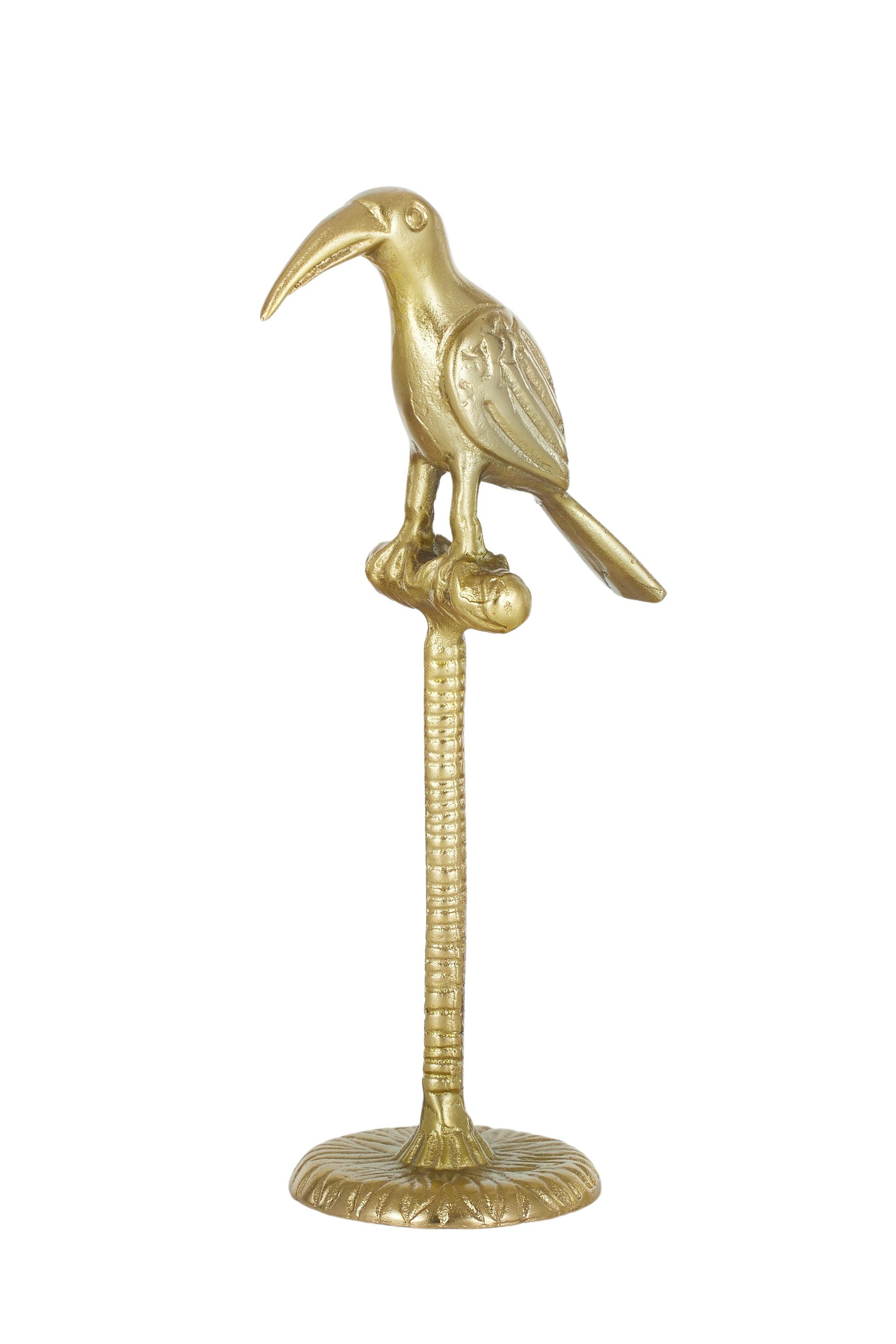 Toucan on Stand - Iron w Brass Finish - Magpie Style