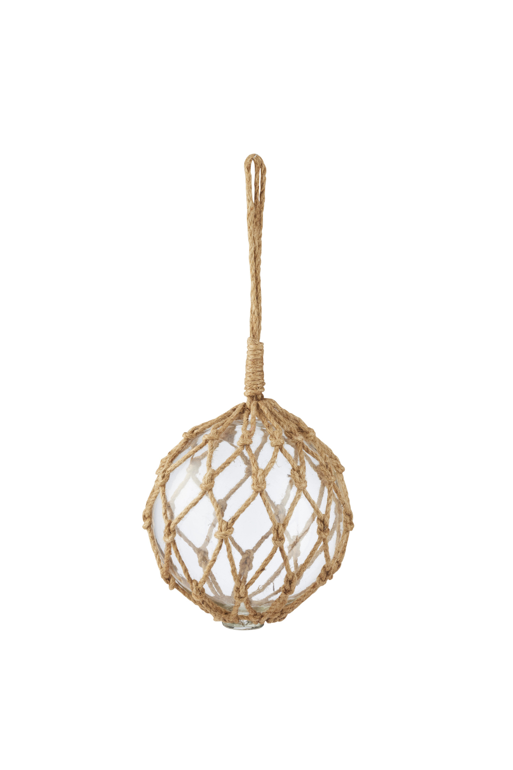 Large Buoy Glass Ball w Rope - Magpie Style