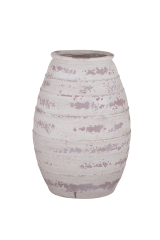 Augar Composite Vase -White