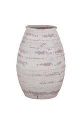 Augar Composite Vase -White