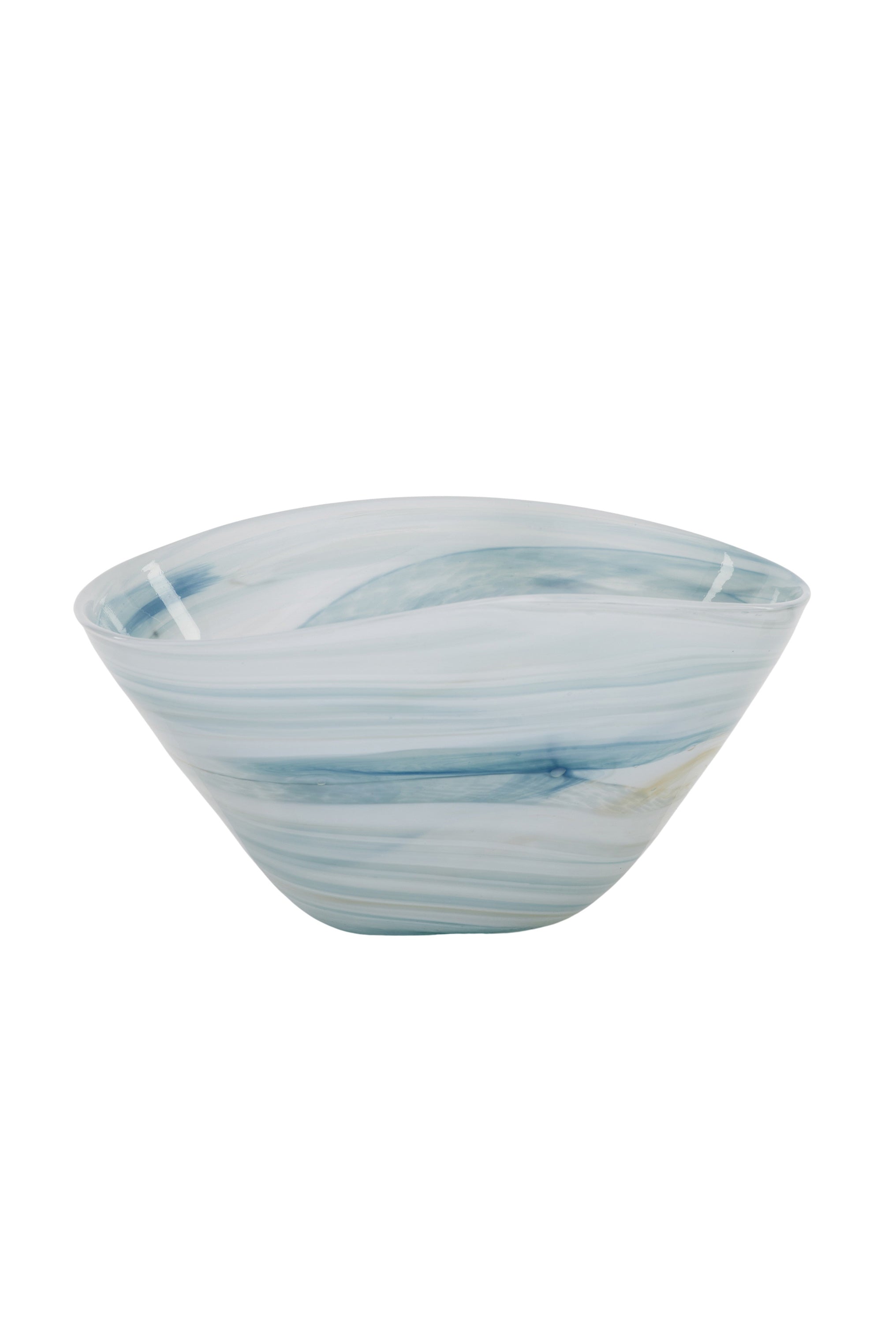 Tide Blue Glass Bowl - Magpie Style