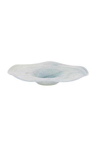 Tide Blue Glass Platter