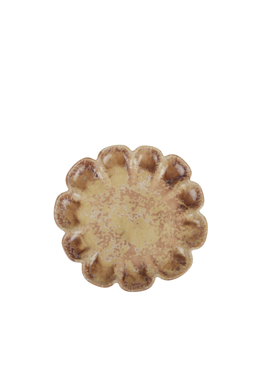Honey Scallop Ceramic Plate