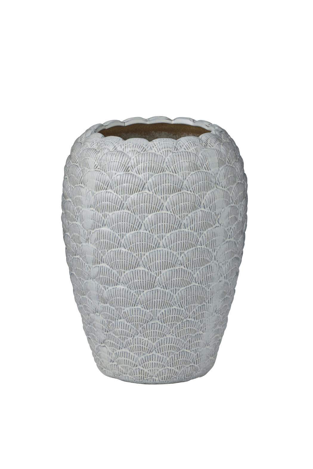 Cockle Ceramic Vase - White - Magpie Style