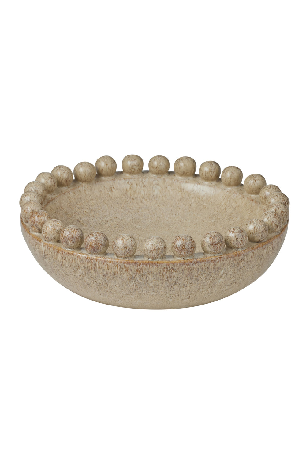 Natural Speckled Bobble Rim Bowl
