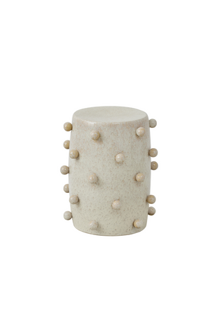 Ivory Ceramic Stool