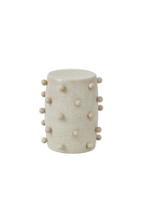 Ivory Ceramic Stool