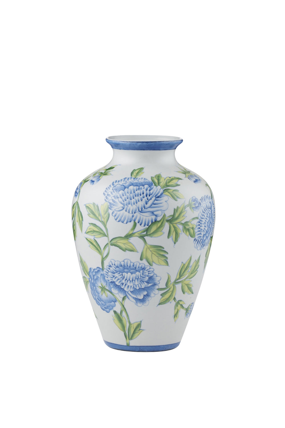 Blue Floral Ceramic Vase