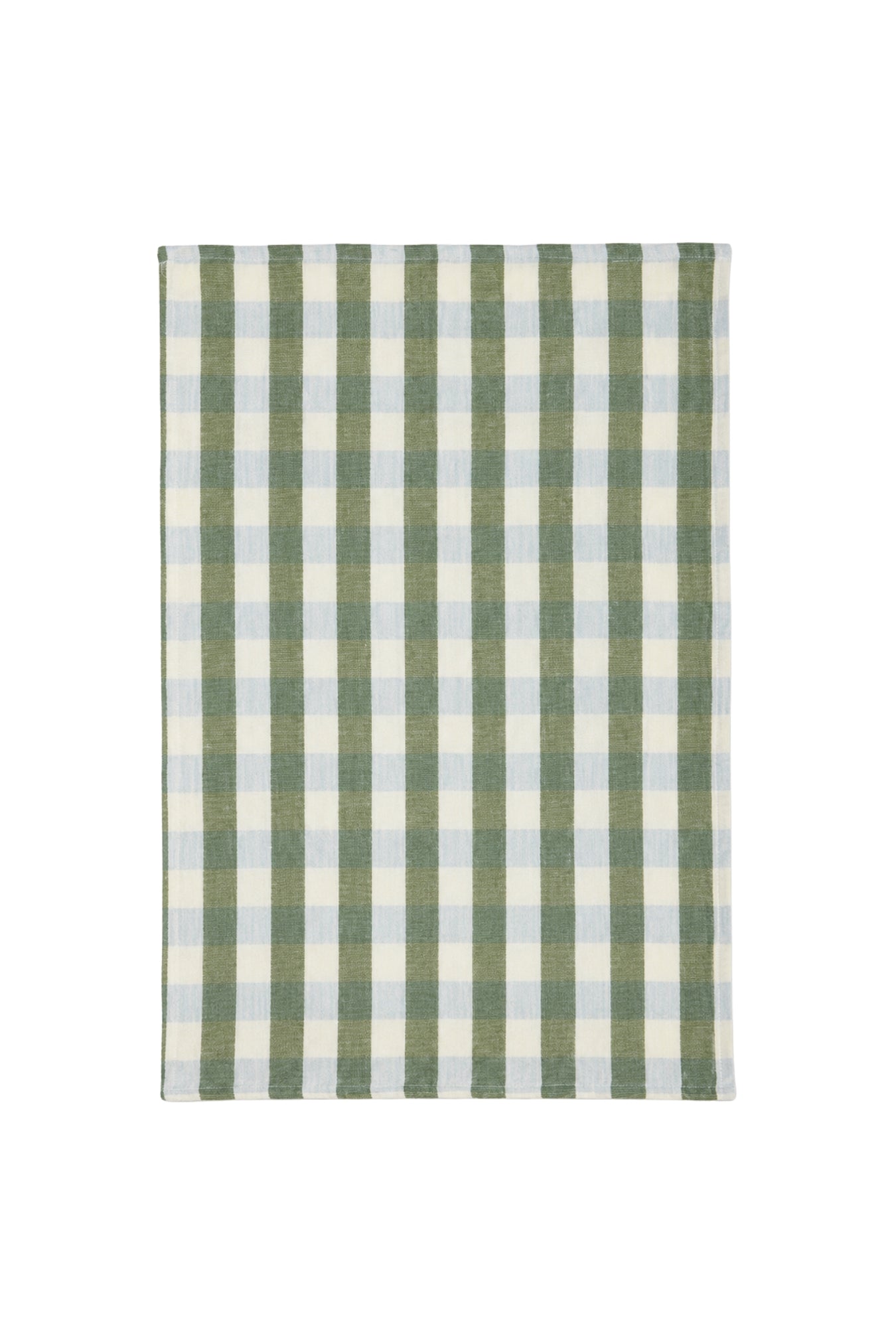 Kit Recycled Cotton Tea Towel - Olive Stripe - Magpie Style