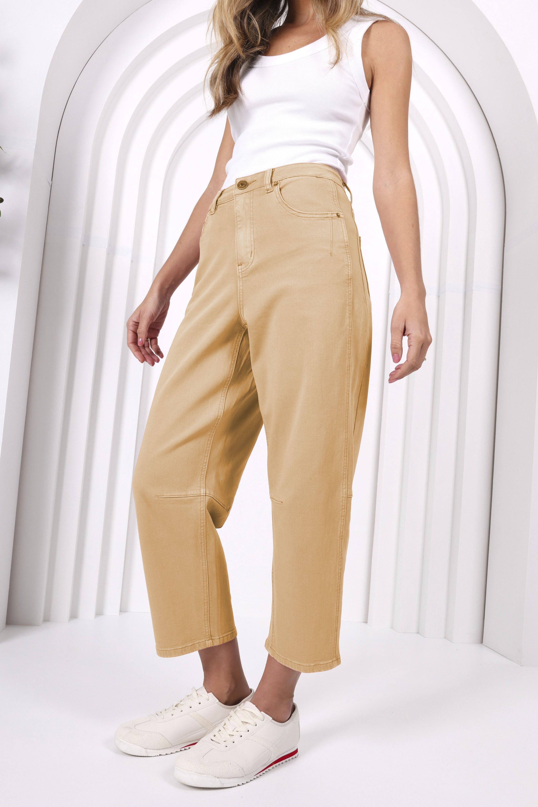 Toni Barrel Jeans - Clay - Magpie Style