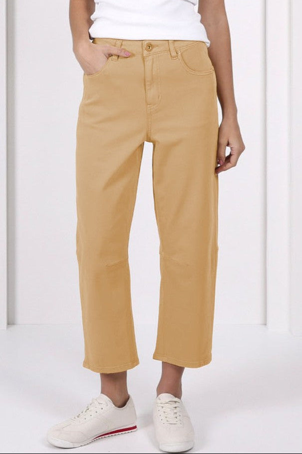 Toni Barrel Jeans - Clay