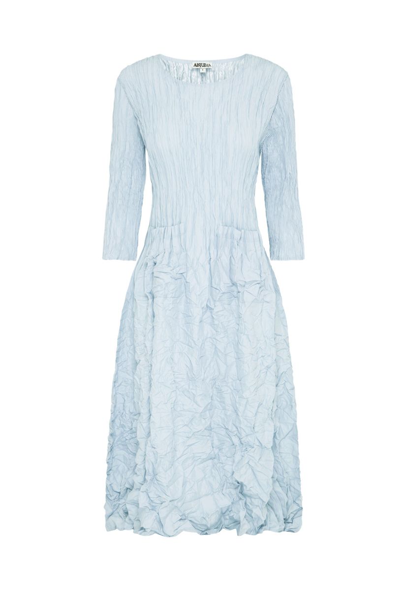 ALQUEMA 3/4 Sleeve Smash Pocket Dress - Arctic