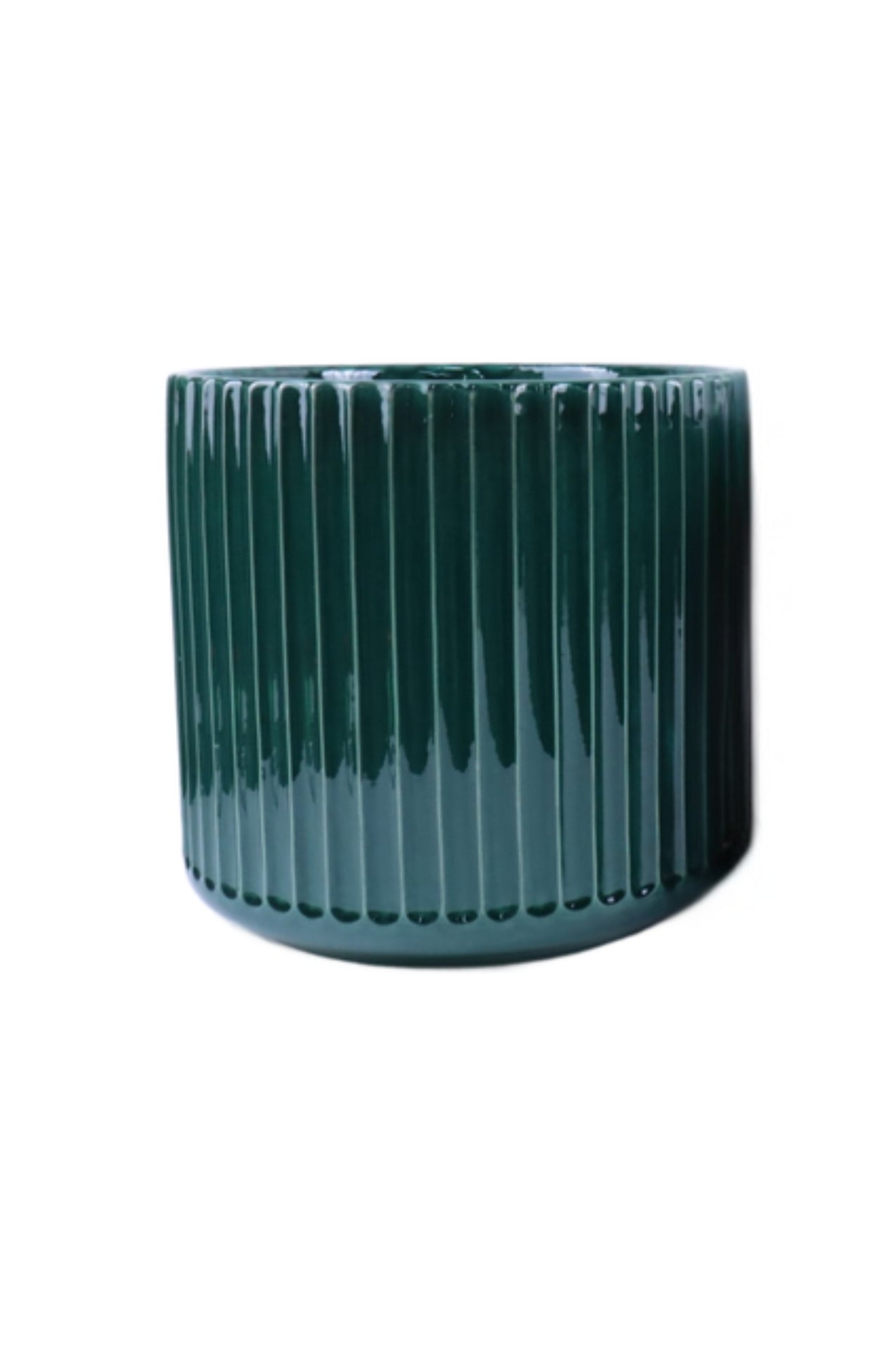 Teal Ribbed Pot - Large - Magpie Style