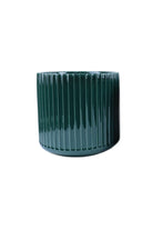 Teal Ribbed Pot - Medium - Magpie Style