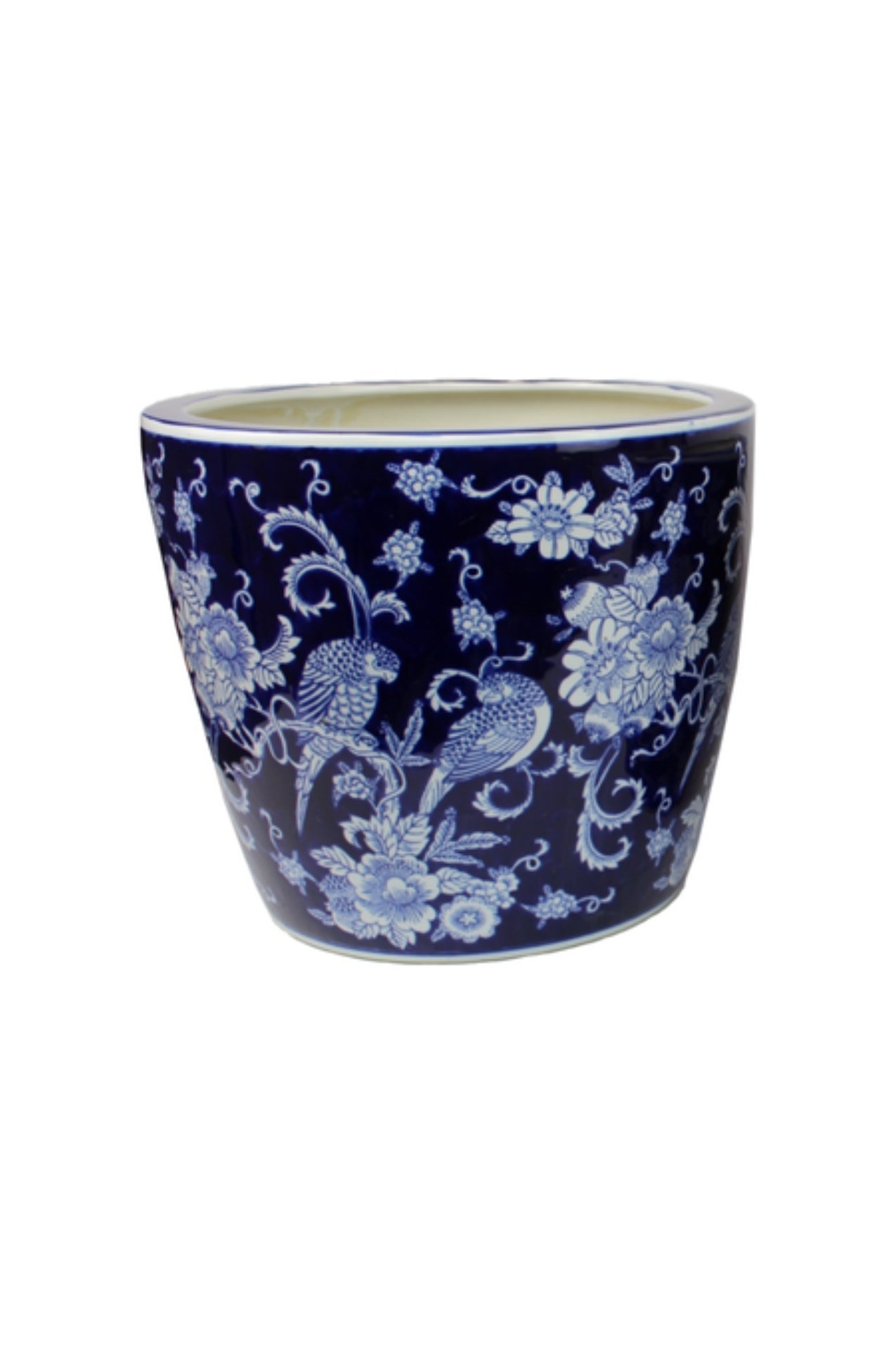 Midnight Bird Garden Pot - Large - Magpie Style