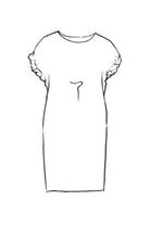 PAULA RYAN Ruched Sleeve Dress - Black Microjersey - Paula Ryan