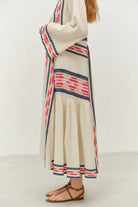 DEVOTION TWINS Power Long Dress - Navy/Red - Magpie Style