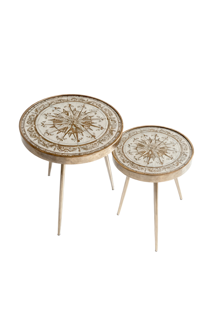 Solstice Champagne Nesting Tables - Set of 2