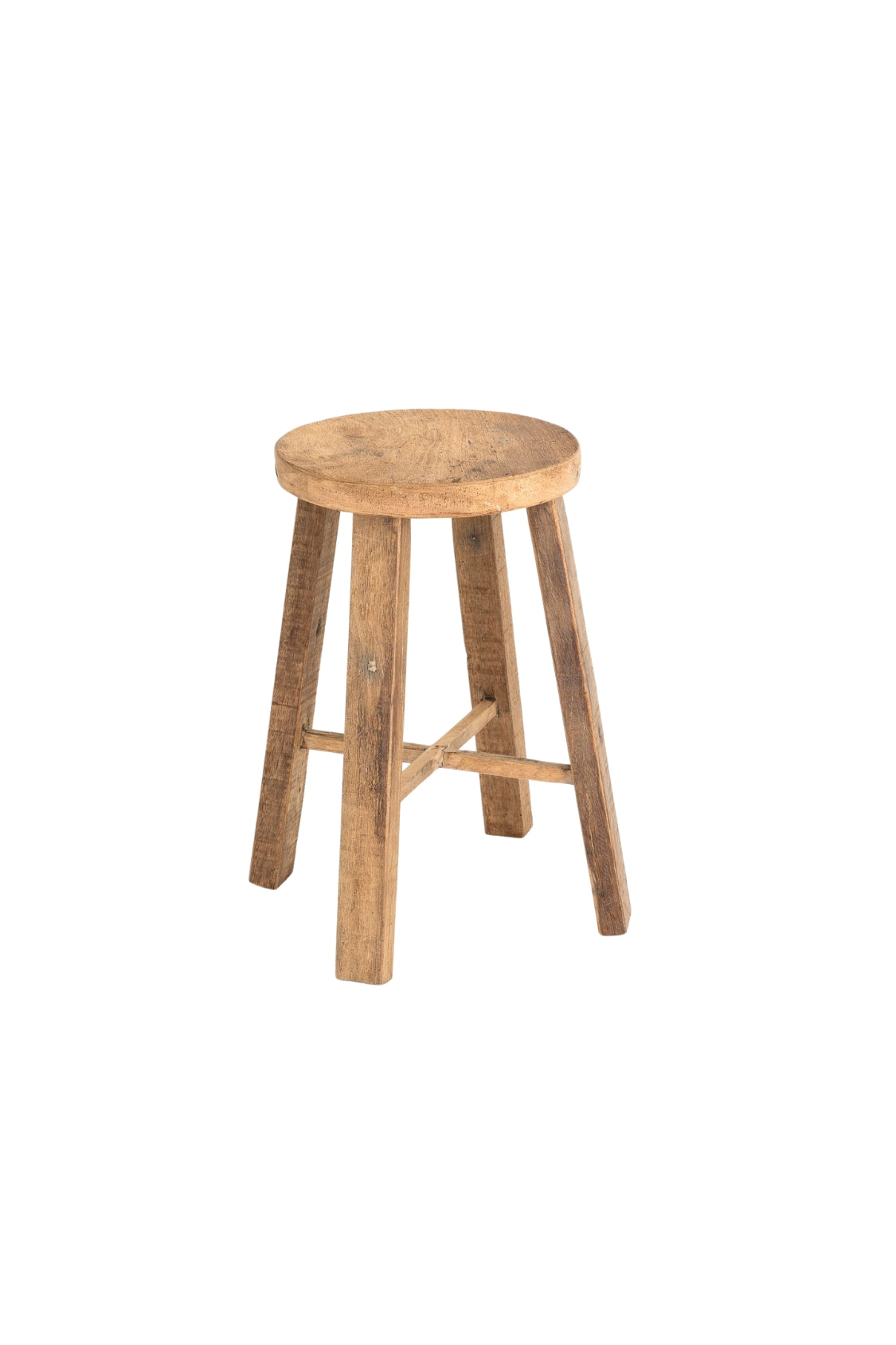 Round Teak Stool - Magpie Style