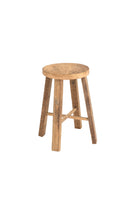 Round Teak Stool - Magpie Style