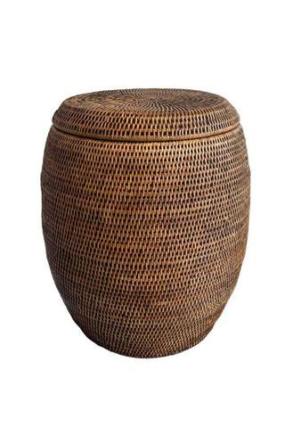 Rattan Drum Stool