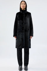 UNREAL FUR Raven Coat - Black